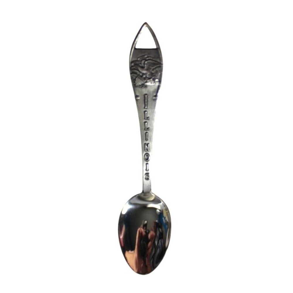 Vintage Illinois Sterling Silver Souvenir Collector Spoon 4"